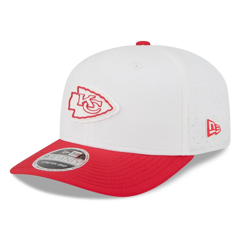 Kansas City Chiefs New Era 2025 NFL Training Camp 9SEVENTY Adjustable Hat White/Red