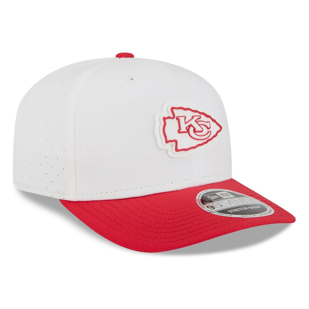 Kansas City Chiefs New Era 2025 NFL Training Camp 9SEVENTY Adjustable Hat White/Red