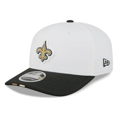 New Orleans Saints New Era 2025 NFL Training Camp 9SEVENTY Adjustable Hat White/Black