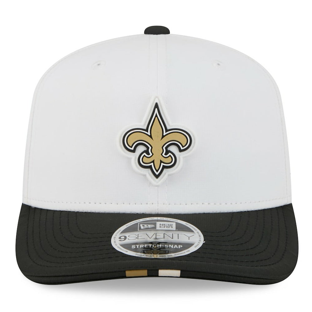 New Orleans Saints New Era 2025 NFL Training Camp 9SEVENTY Adjustable Hat White/Black