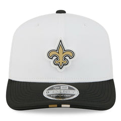 New Orleans Saints New Era 2025 NFL Training Camp 9SEVENTY Adjustable Hat White/Black