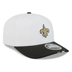 New Orleans Saints New Era 2025 NFL Training Camp 9SEVENTY Adjustable Hat White/Black