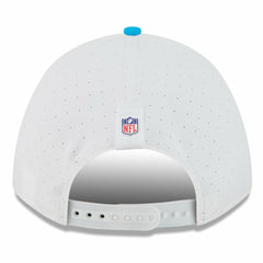Carolina Panthers New Era 2025 NFL Training Camp A-Frame 9FORTY Adjustable Hat White/Blue