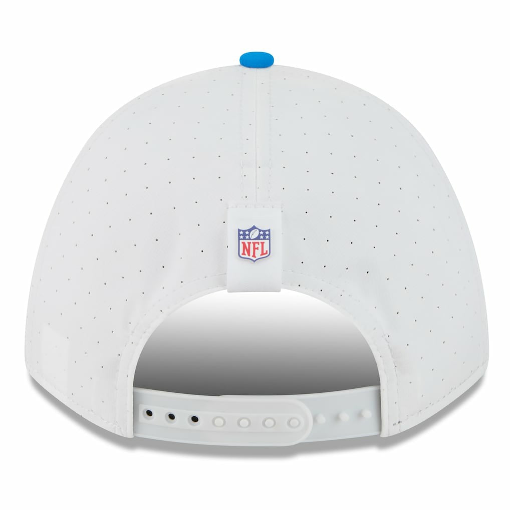 Detroit Lions New Era 2025 NFL Training Camp A-Frame 9FORTY Adjustable Hat White/Blue
