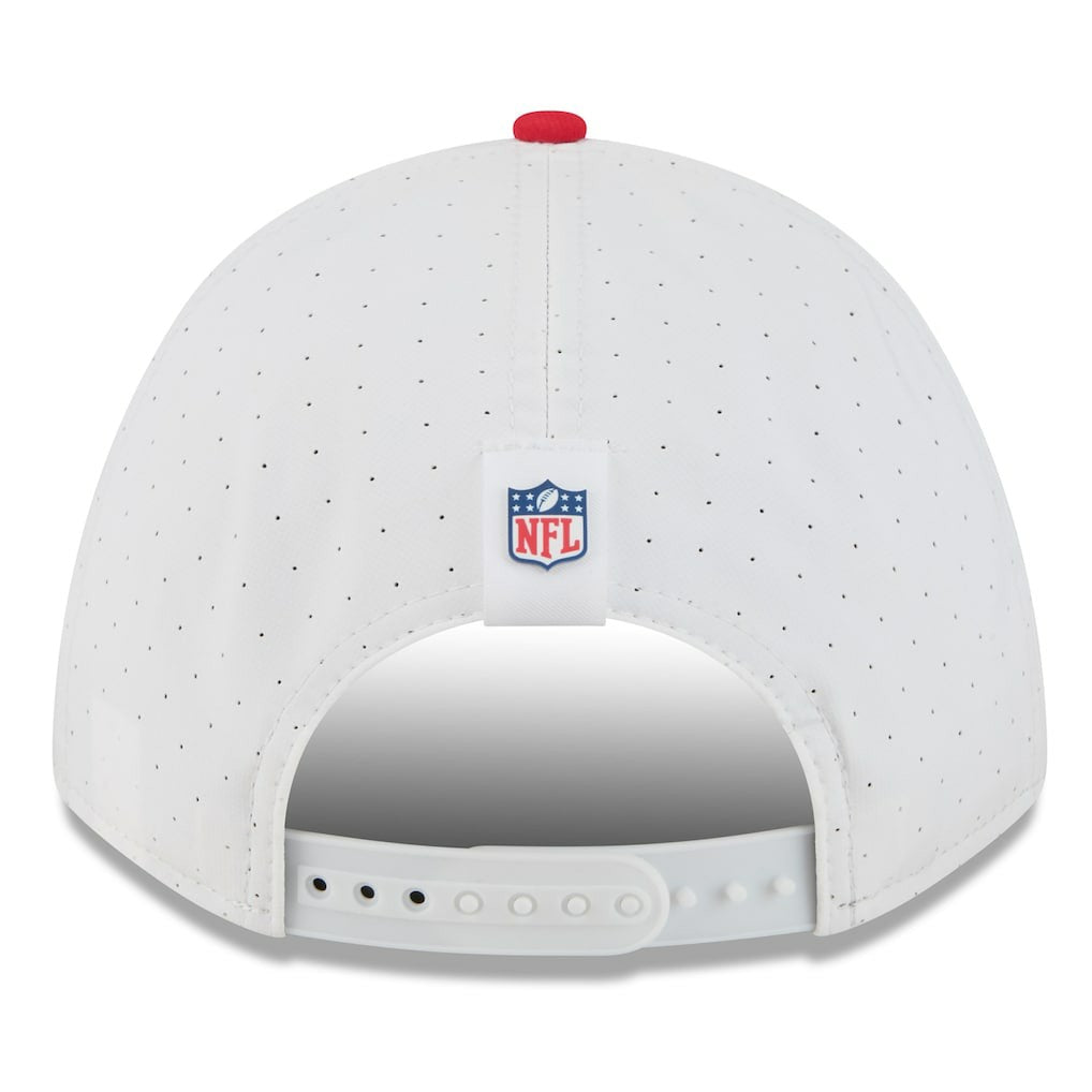 Kansas City Chiefs New Era 2025 NFL Training Camp A-Frame 9FORTY Adjustable Hat White/Red