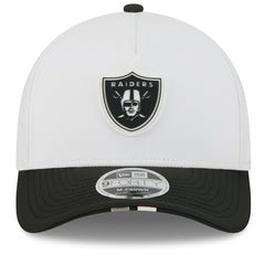 Las Vegas Raiders New Era 2025 NFL Training Camp A-Frame 9FORTY Adjustable Hat White/Black