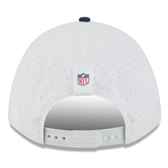 Tennessee Titans New Era 2025 NFL Training Camp A-Frame 9FORTY Adjustable Hat White/Navy