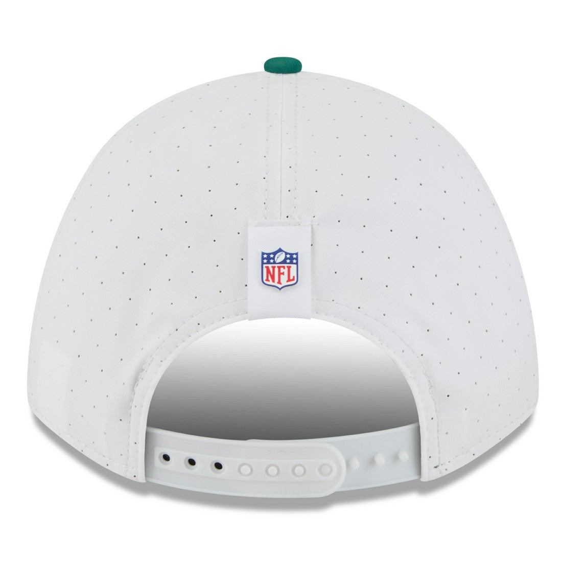 New York Jets New Era 2025 NFL Training Camp A-Frame 9FORTY Adjustable Hat White/Green