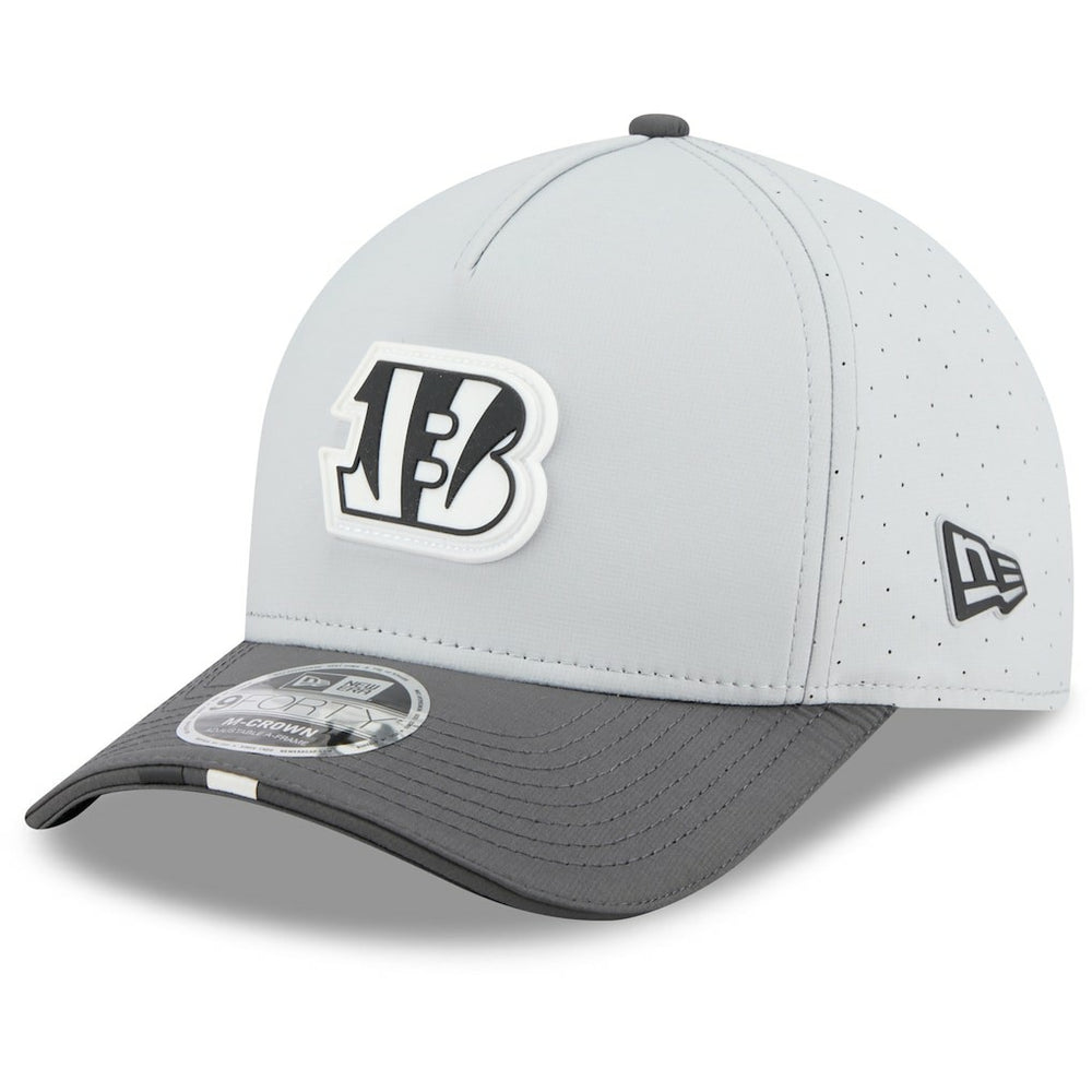Cincinnati Bengals New Era 2025 NFL Training Camp A-Frame 9FORTY Adjustable Hat Gray/Graphite
