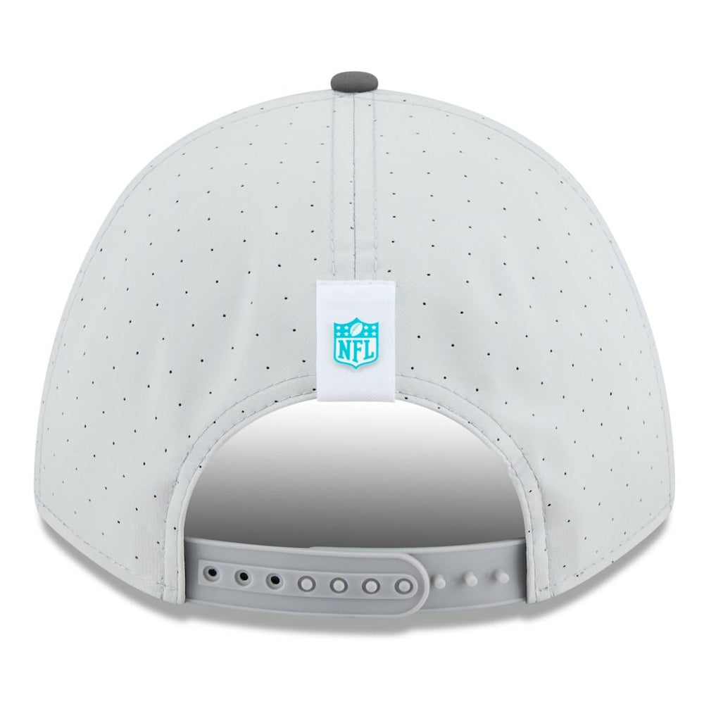 Miami Dolphins New Era 2025 NFL Training Camp A-Frame 9FORTY Adjustable Hat Gray/Graphite