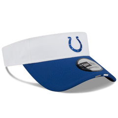 Indianapolis Colts New Era 2025 NFL Training Camp Adjustable Visor White/Royal