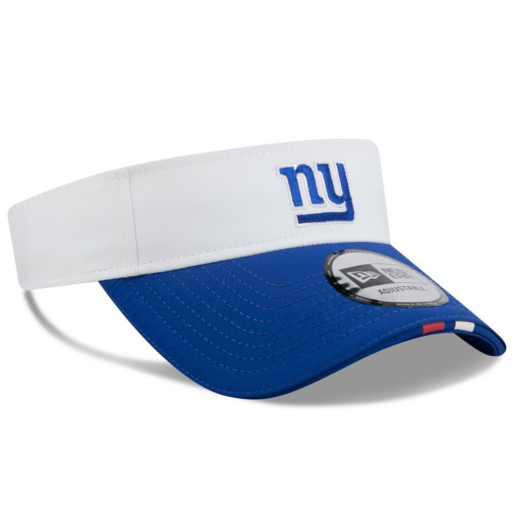 New York Giants New Era 2025 NFL Training Camp Adjustable Visor White/Royal