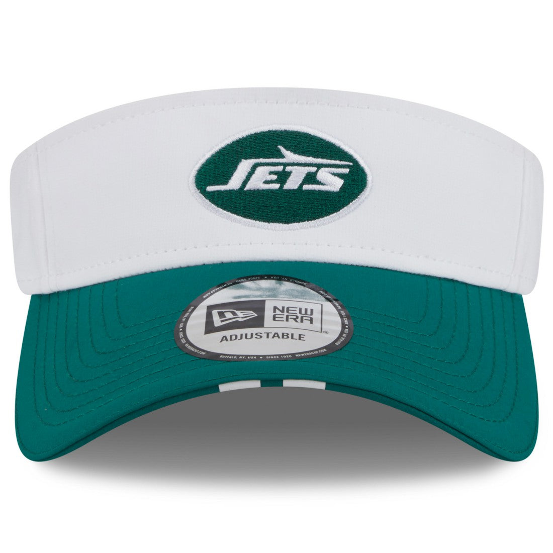 New York Jets New Era 2025 NFL Training Camp Adjustable Visor White/Green