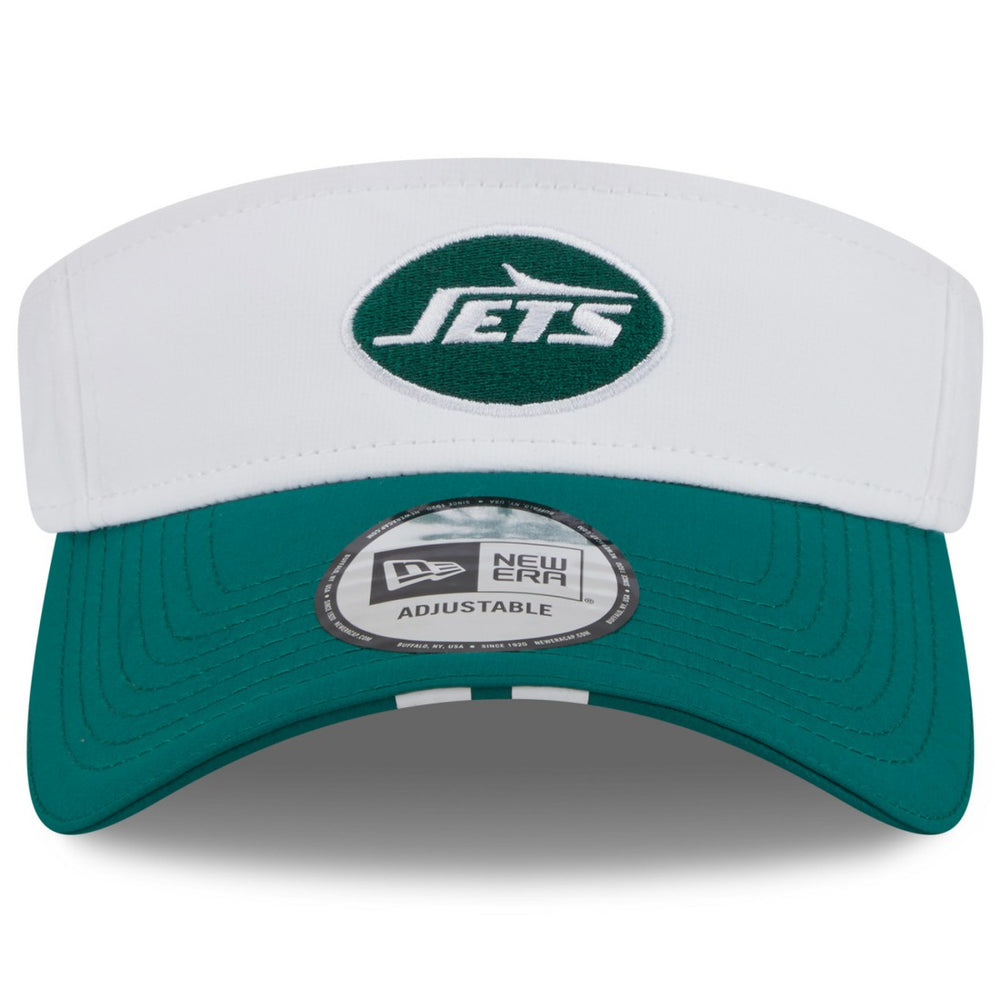 New York Jets New Era 2025 NFL Training Camp Adjustable Visor White/Green