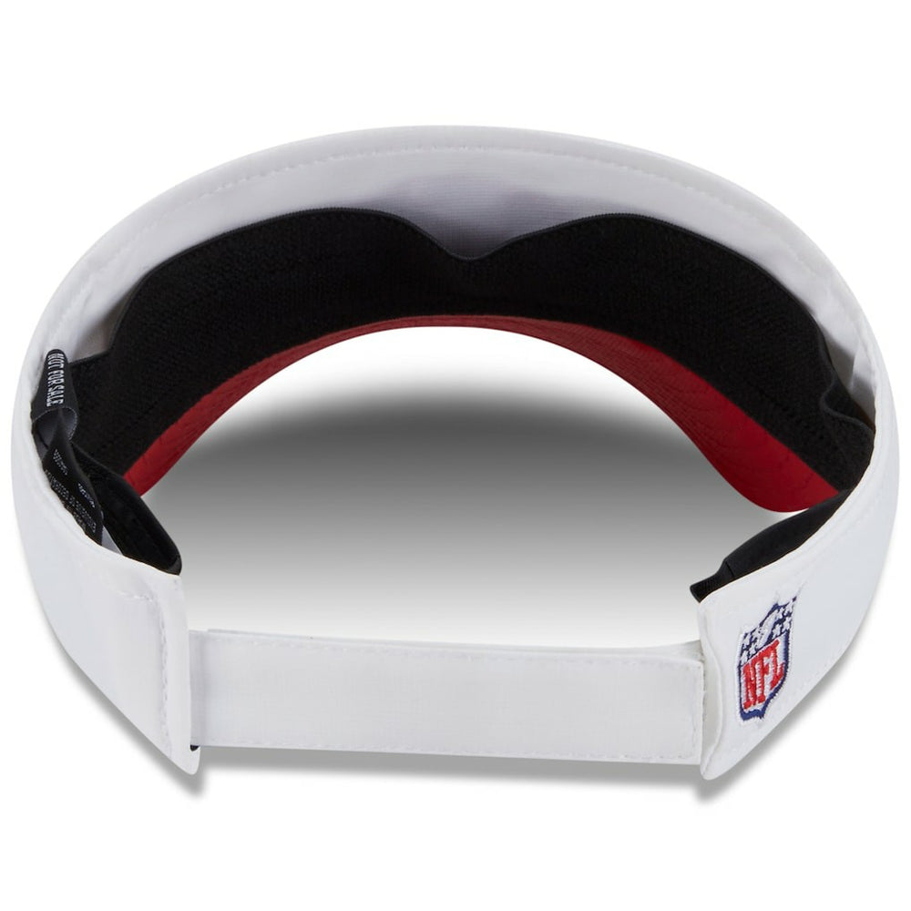 San Francisco 49ers New Era 2025 NFL Training Camp Adjustable Visor White/Scarlet