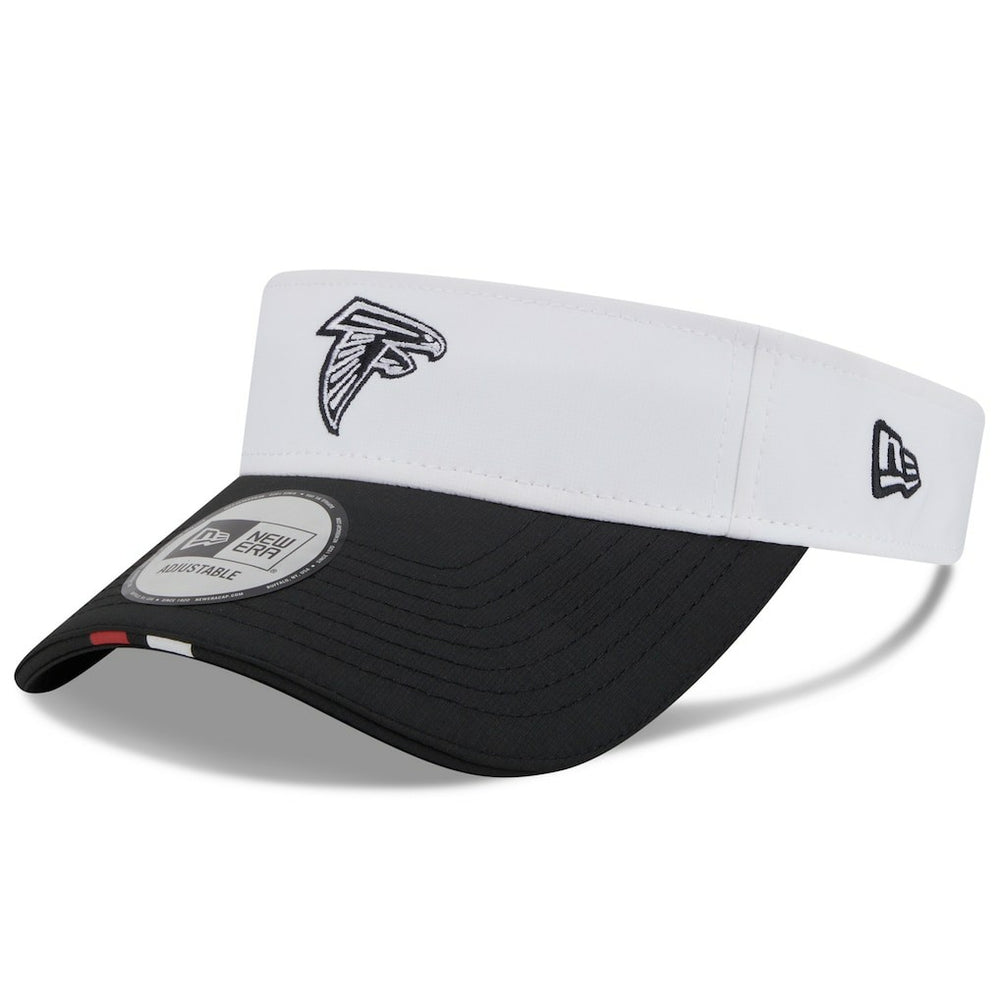 Atlanta Falcons New Era 2025 NFL Training Camp Adjustable Visor White/Black