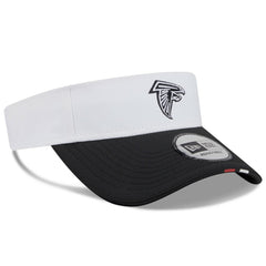 Atlanta Falcons New Era 2025 NFL Training Camp Adjustable Visor White/Black