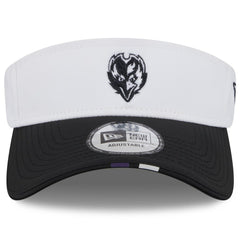 Baltimore Ravens New Era 2025 NFL Training Camp Adjustable Visor White/Black