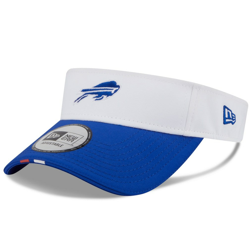 Buffalo Bills New Era 2025 NFL Training Camp Adjustable Visor White/Royal