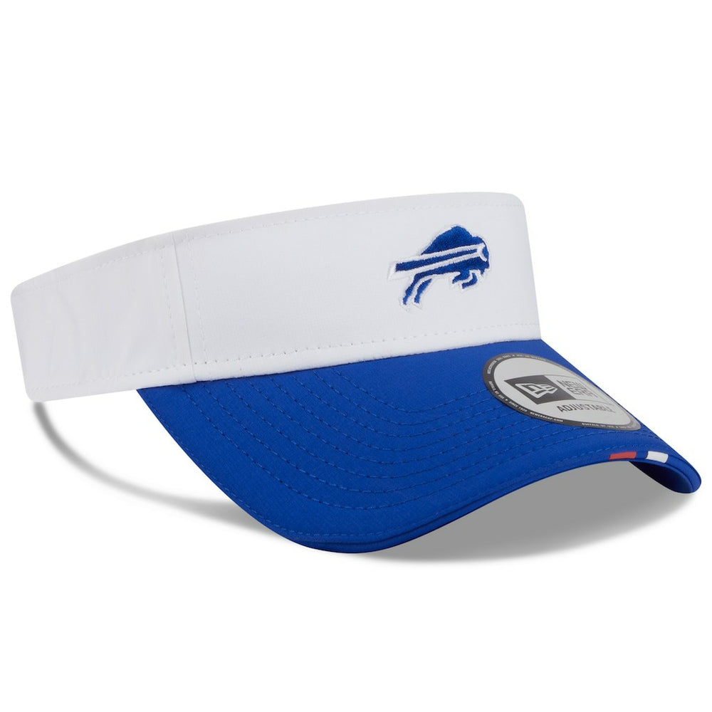 Buffalo Bills New Era 2025 NFL Training Camp Adjustable Visor White/Royal