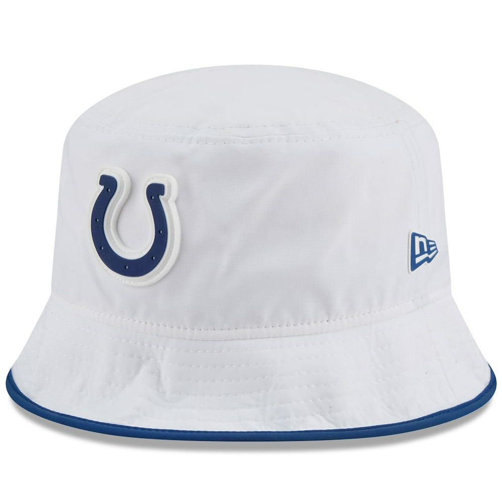 Indianapolis Colts New Era 2025 NFL Training Camp Stretch Bucket Hat White