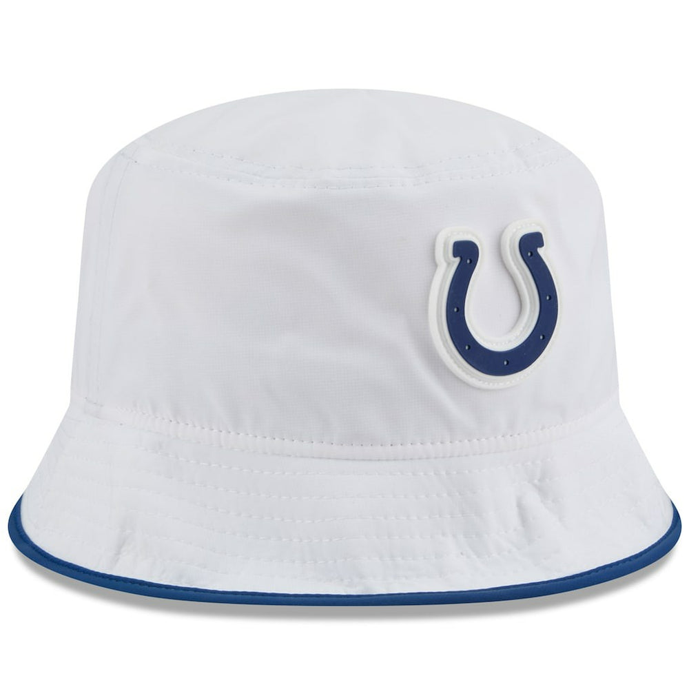 Indianapolis Colts New Era 2025 NFL Training Camp Stretch Bucket Hat White