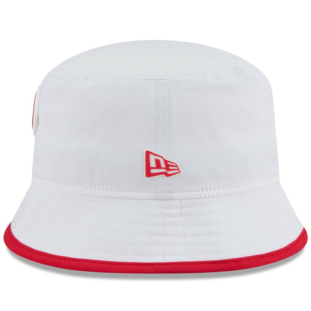 Kansas City Chiefs New Era 2025 NFL Training Camp Stretch Bucket Hat White