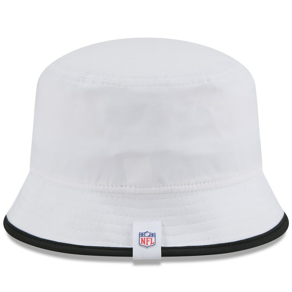 Las Vegas Raiders New Era 2025 NFL Training Camp Stretch Bucket Hat White