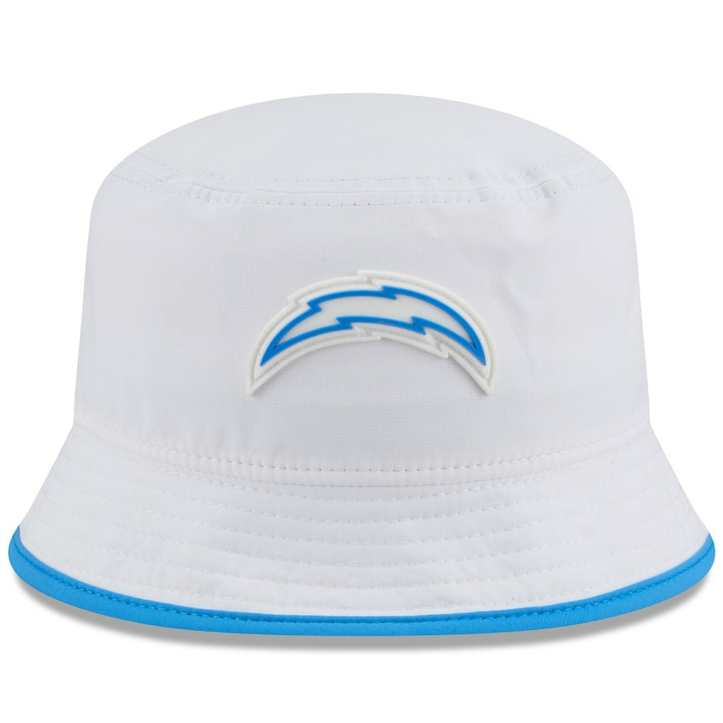 Los Angeles Chargers New Era 2025 NFL Training Camp Stretch Bucket Hat White