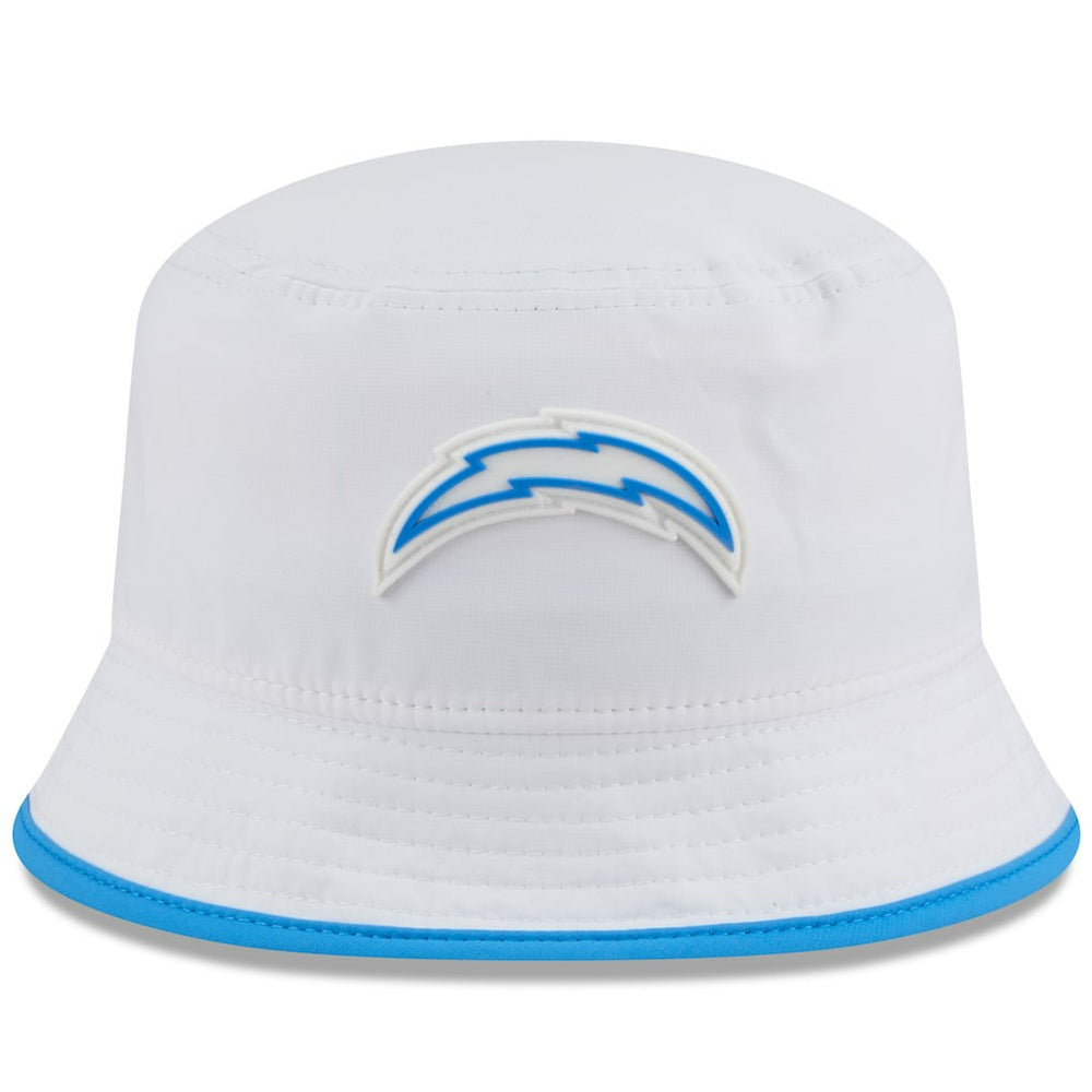 Los Angeles Chargers New Era 2025 NFL Training Camp Stretch Bucket Hat White