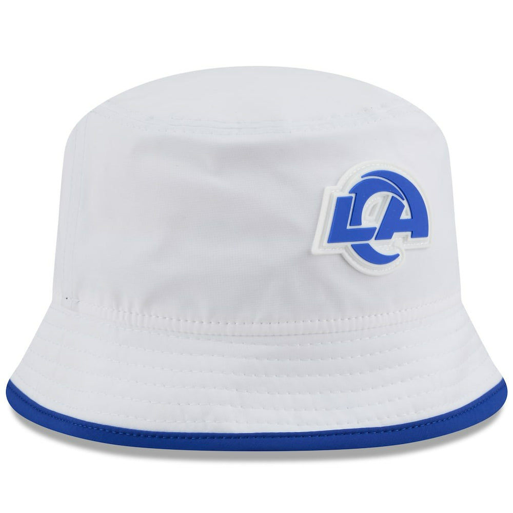 Los Angeles Rams New Era 2025 NFL Training Camp Stretch Bucket Hat White