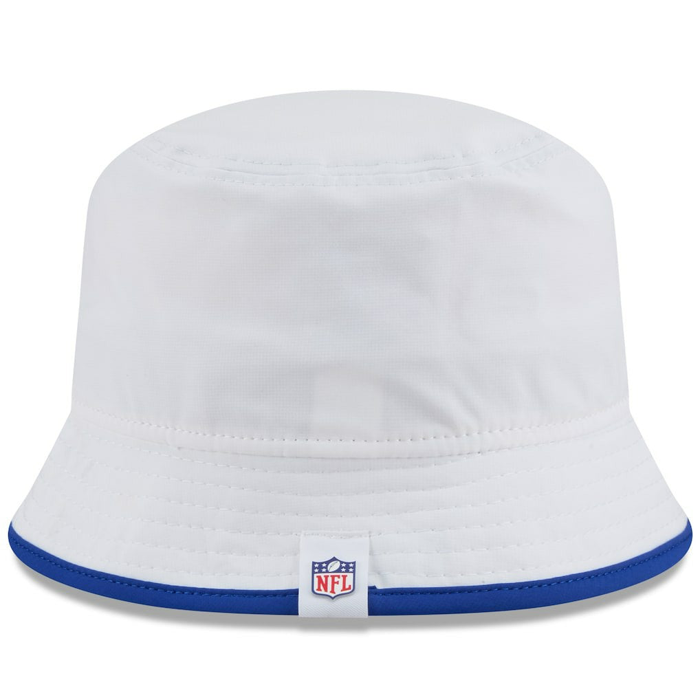 Los Angeles Rams New Era 2025 NFL Training Camp Stretch Bucket Hat White