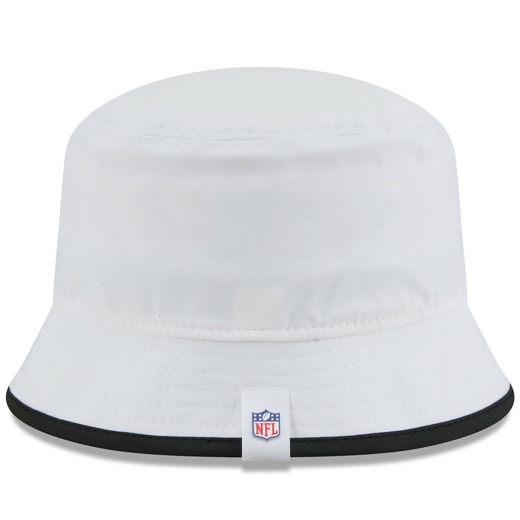 New Orleans Saints New Era 2025 NFL Training Camp Stretch Bucket Hat White