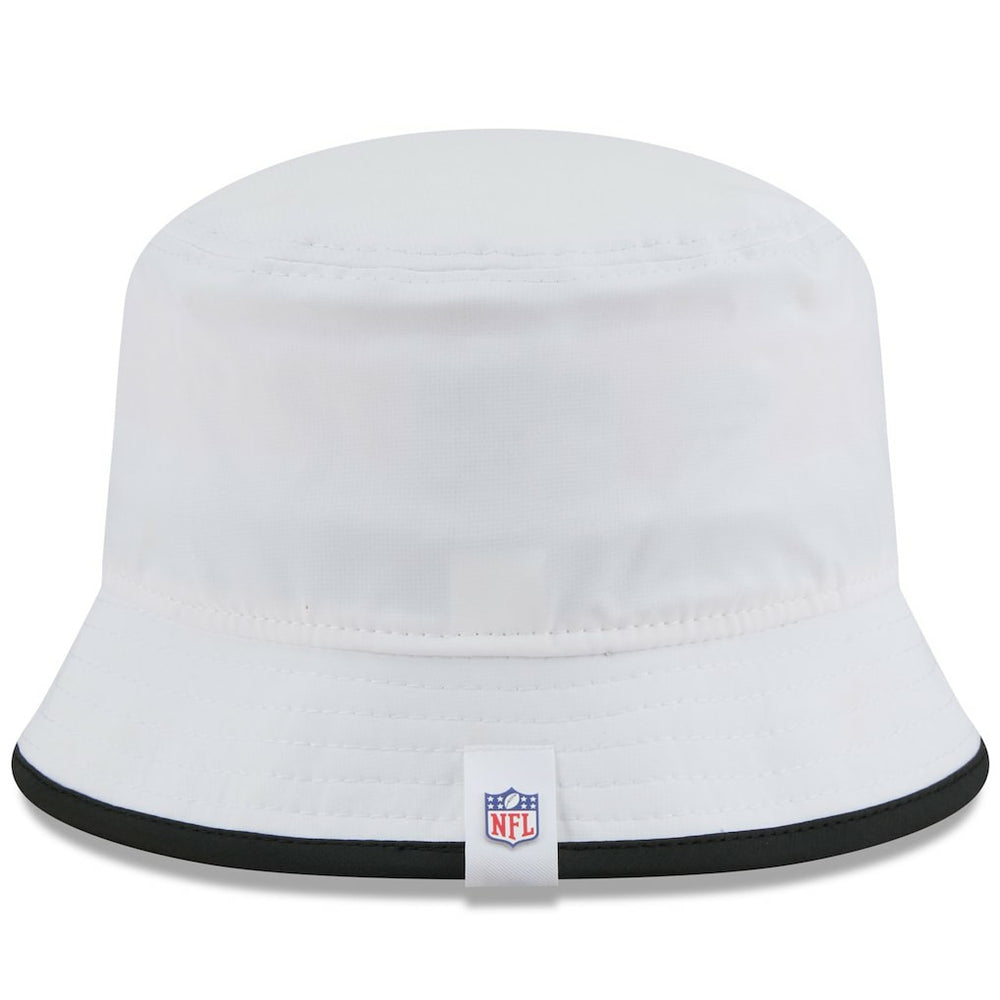 New Orleans Saints New Era 2025 NFL Training Camp Stretch Bucket Hat White