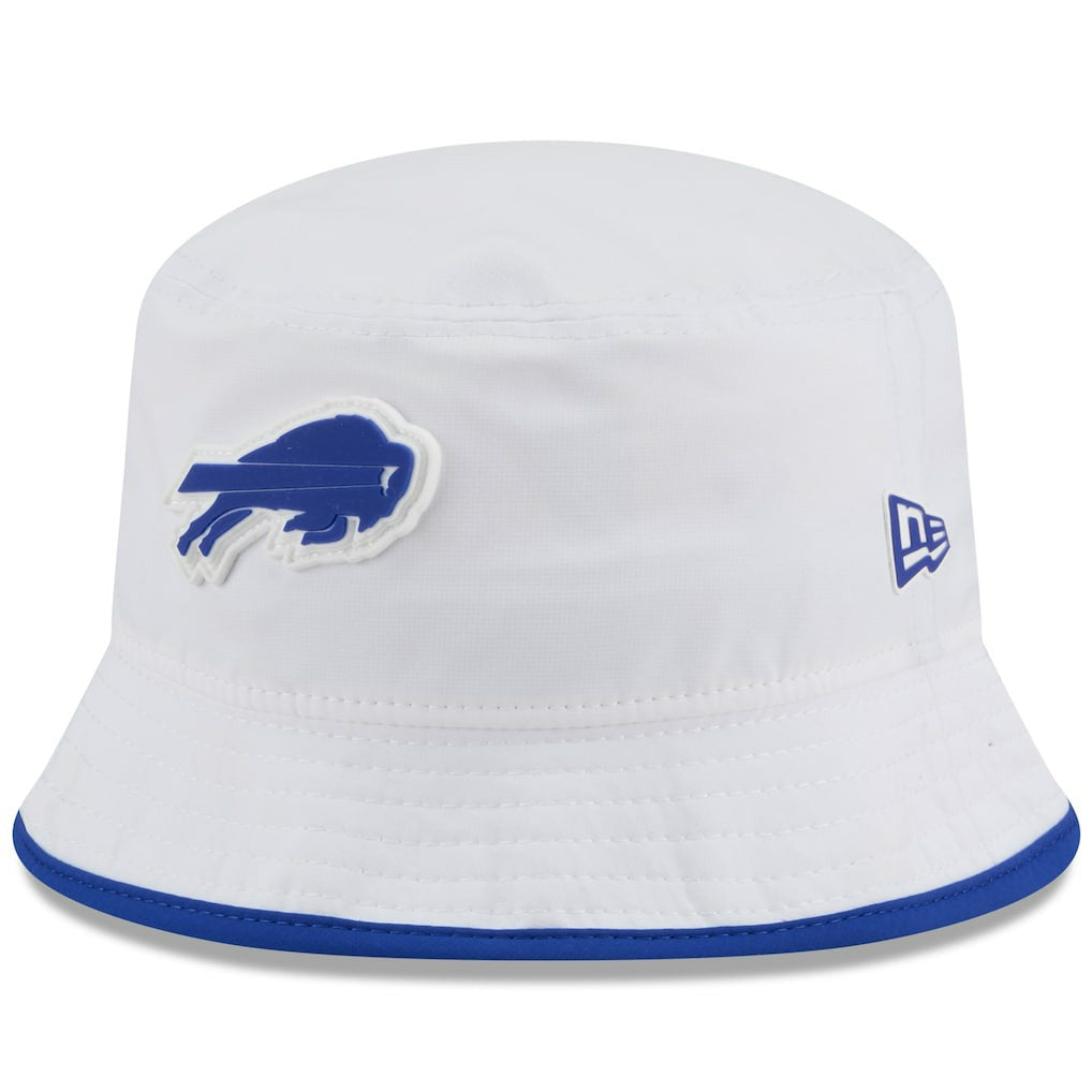 Buffalo Bills New Era 2025 NFL Training Camp Stretch Bucket Hat White