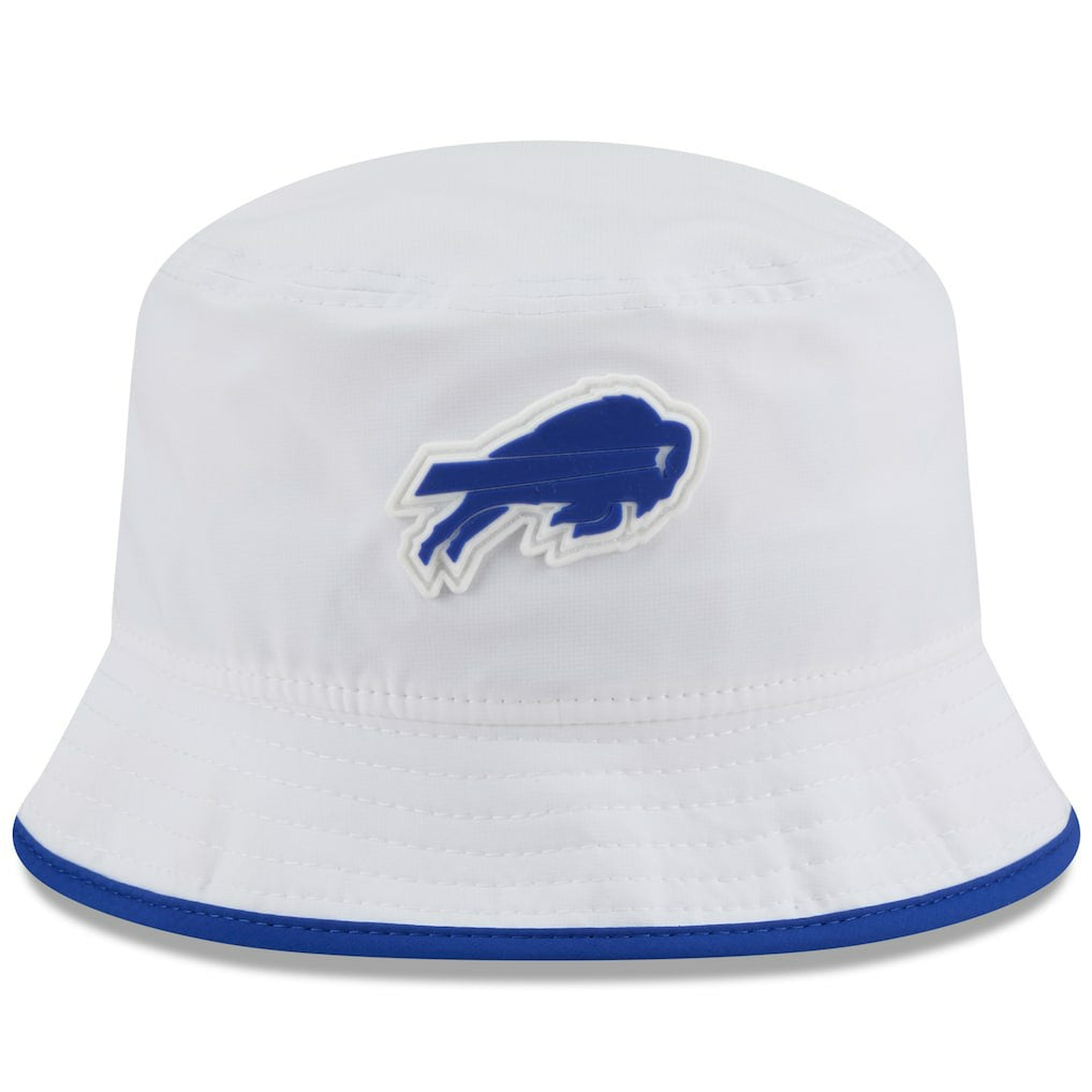 Buffalo Bills New Era 2025 NFL Training Camp Stretch Bucket Hat White