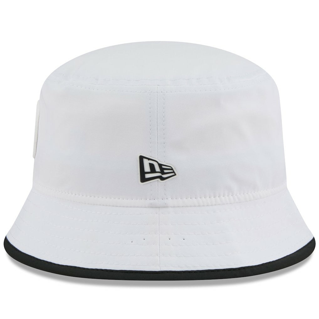 Pittsburgh Steelers New Era 2025 NFL Training Camp Stretch Bucket Hat White