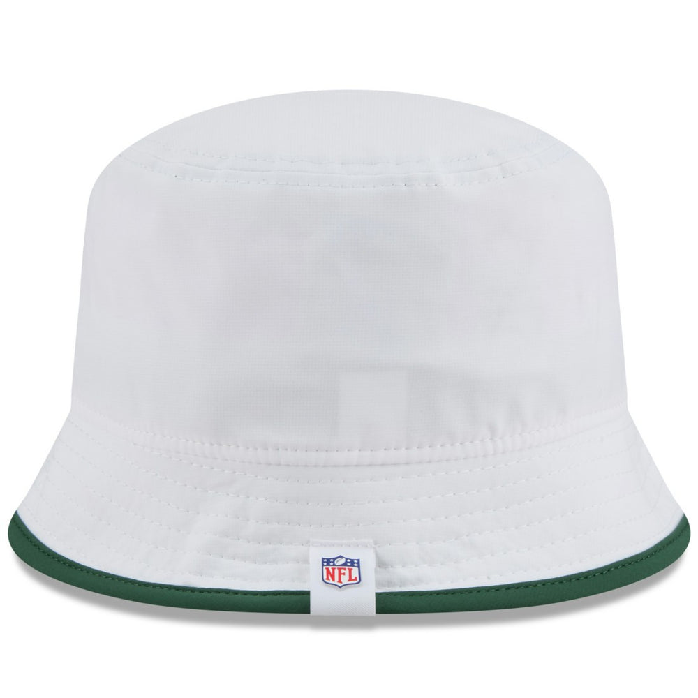 Green Bay Packers New Era 2025 NFL Training Camp Stretch Bucket Hat White