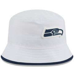 Seattle Seahawks New Era 2025 NFL Training Camp Stretch Bucket Hat White