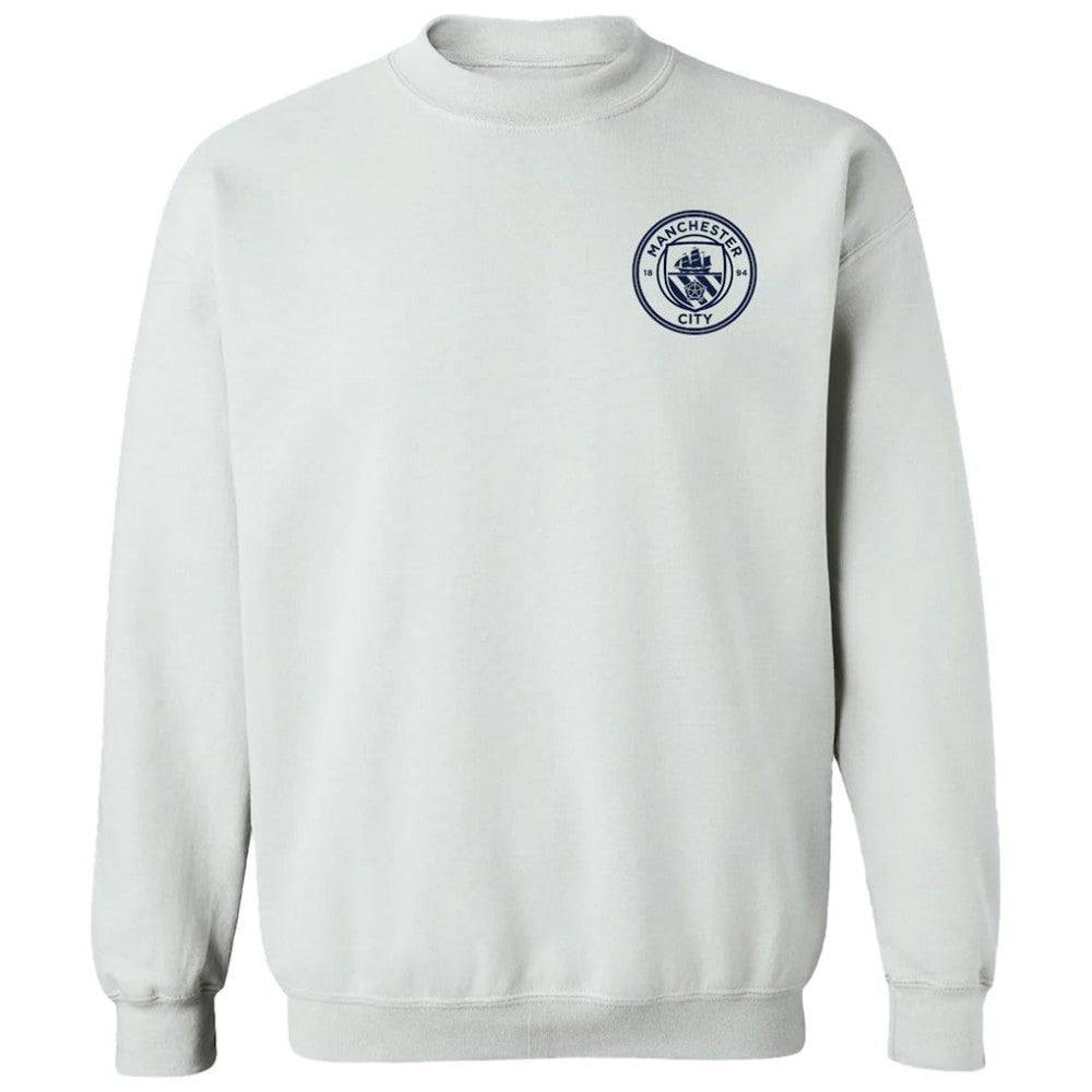 Manchester City Vive La Fete Women's Impressions Artwork Pullover Sweatshirt White