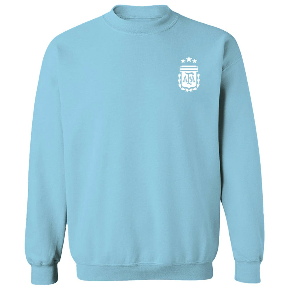 Argentina National Team Vive La Fete Women's Impressions Artwork Pullover Sweatshirt Light Blue