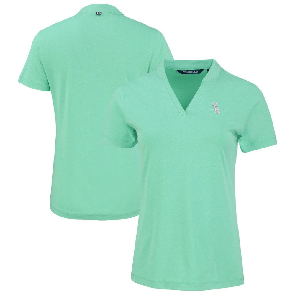 Chicago White Sox Cutter & Buck Forge Heathered Stretch Blade Top - Heather Mint - MLB Sale