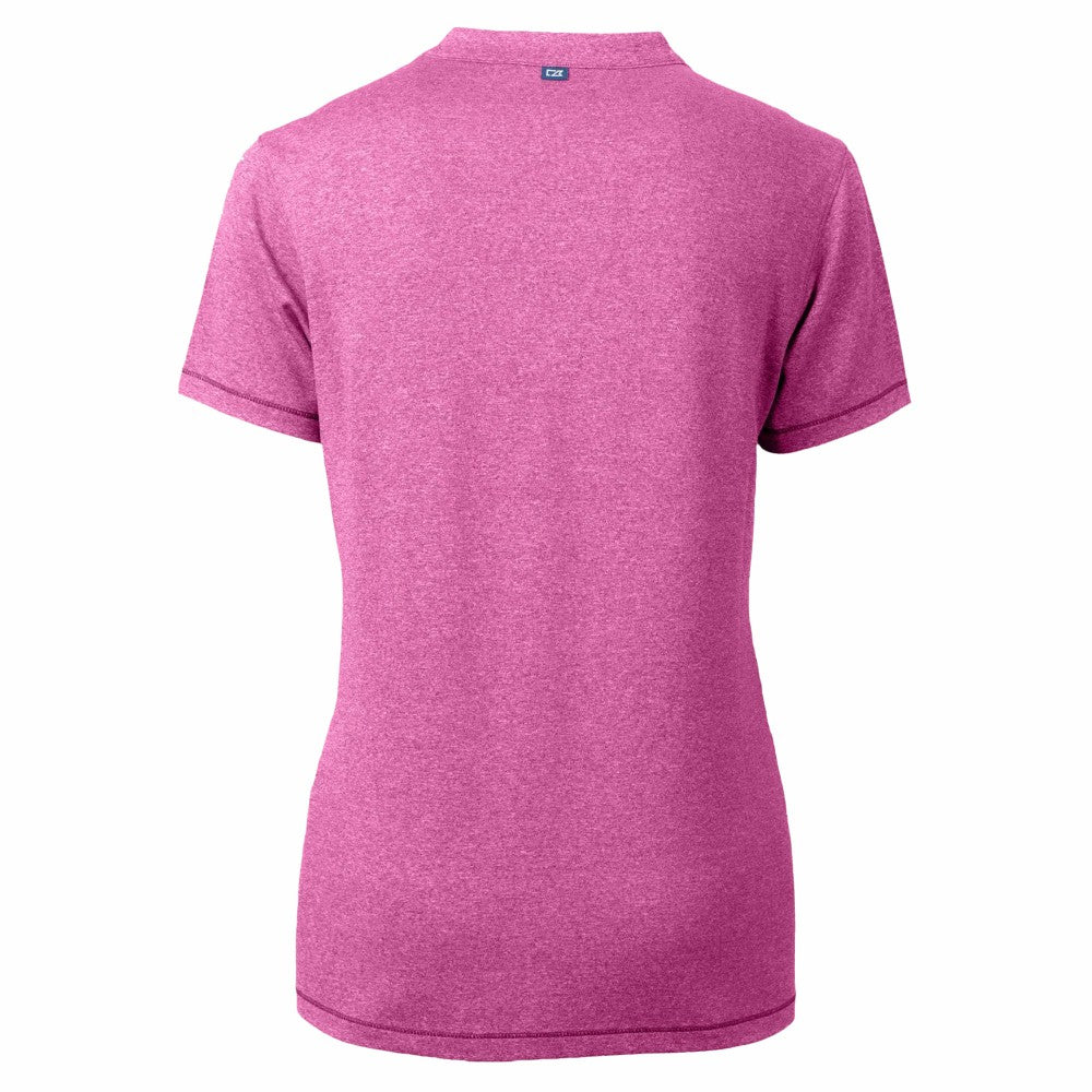 Minnesota Twins Cutter & Buck Forge Heathered Stretch Blade Top - Light Pink - MLB on Sale