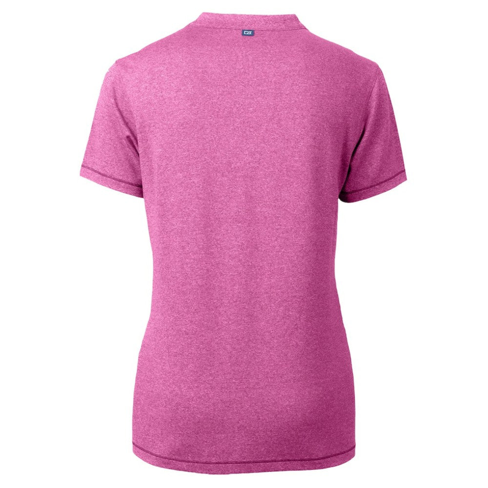 Detroit Tigers Cutter & Buck Forge Heathered Stretch Blade Top - Light Pink - MLB Discount