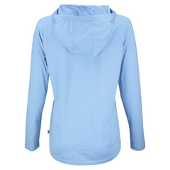 Chicago Cubs Cutter & Buck Women's Coastline Epic Comfort Eco Recycled Long Sleeve Hoodie T-Shirt - Powder Blue - MLB Sale