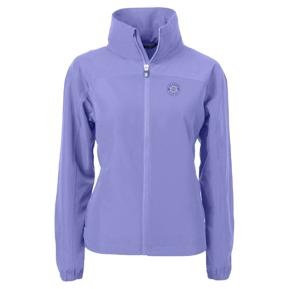 Seattle Mariners Cutter & Buck Women's Charter Eco Recycled Full-Zip Jacket - Lavender - MLB Online