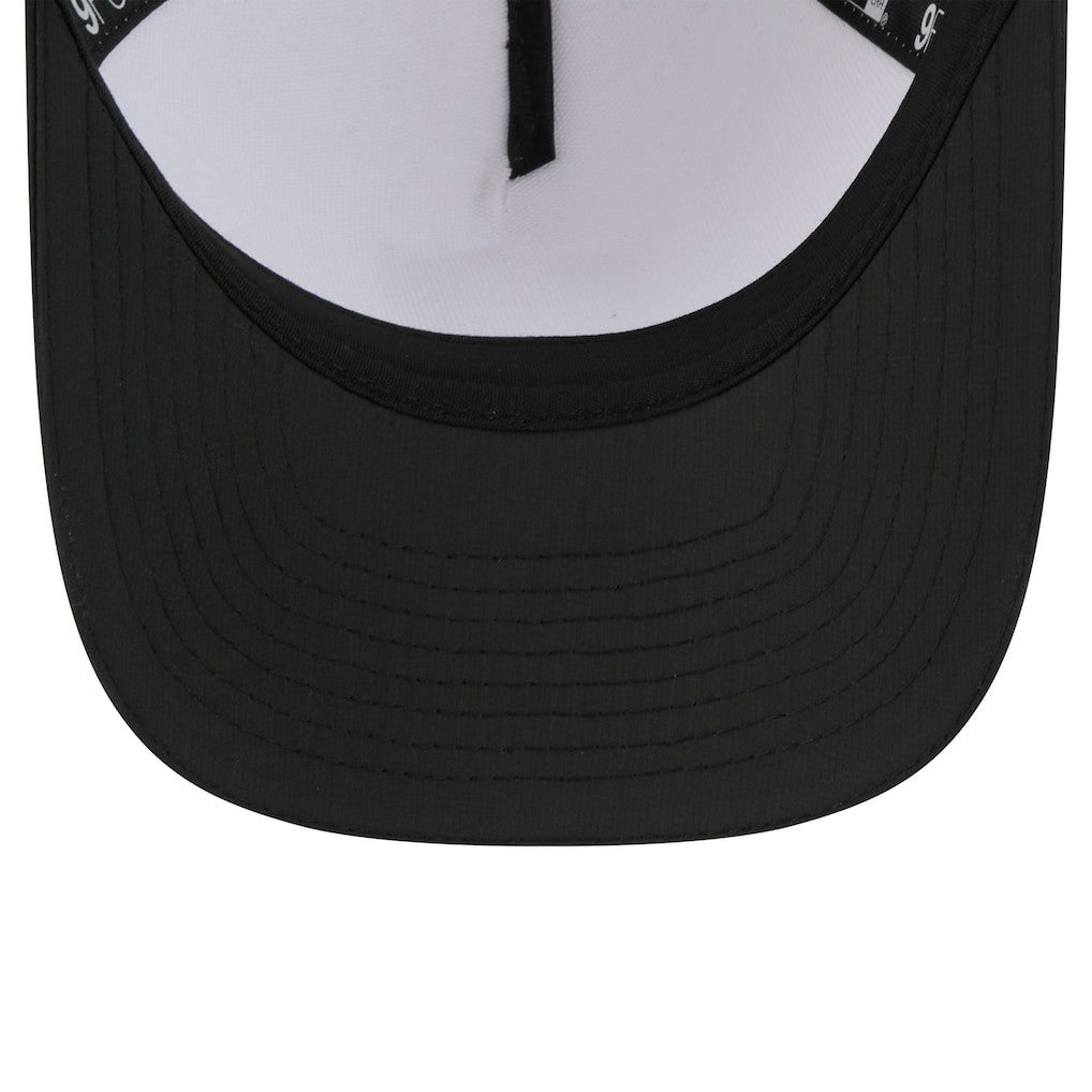 Las Vegas Raiders New Era Youth 2025 NFL Training Camp A-Frame 9FORTY Adjustable Hat White/Black