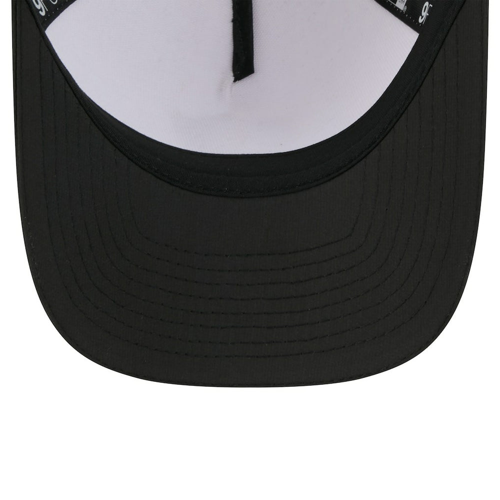 Las Vegas Raiders New Era Youth 2025 NFL Training Camp A-Frame 9FORTY Adjustable Hat White/Black
