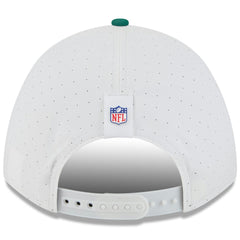 New York Jets New Era Youth 2025 NFL Training Camp A-Frame 9FORTY Adjustable Hat White/Green