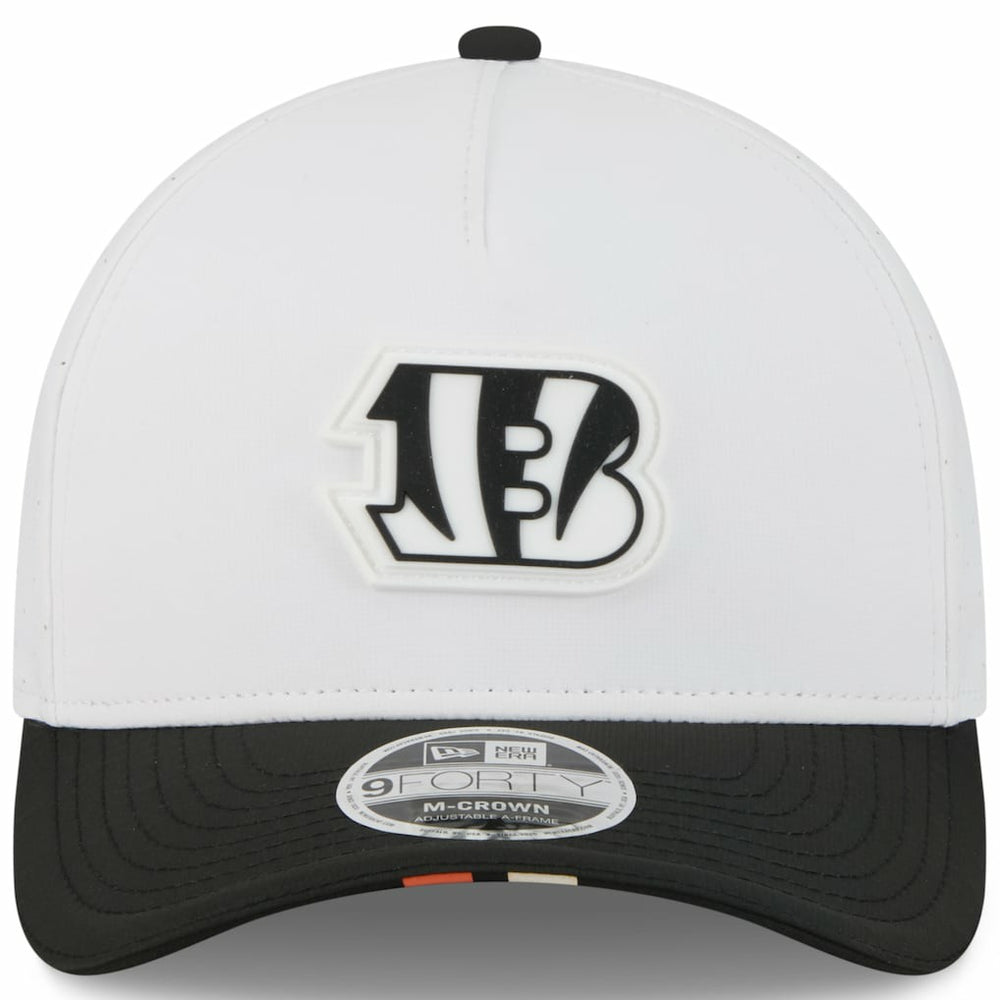 Cincinnati Bengals New Era Preschool 2025 NFL Training Camp A-Frame 9FORTY Adjustable Hat White/Black